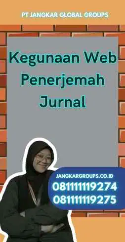 Kegunaan Web Penerjemah Jurnal