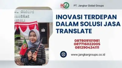 Inovasi Terdepan dalam Solusi Jasa Translate