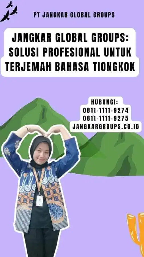 Jangkar Global Groups Solusi Profesional untuk Terjemah Bahasa Tiongkok