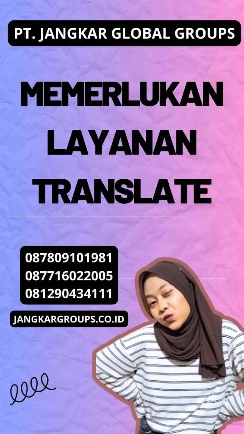 Memerlukan Layanan Translate