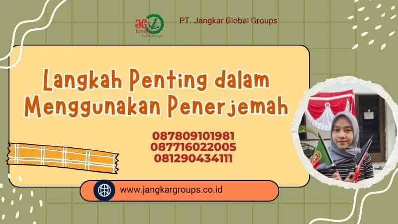 Langkah Penting dalam Menggunakan Penerjemah