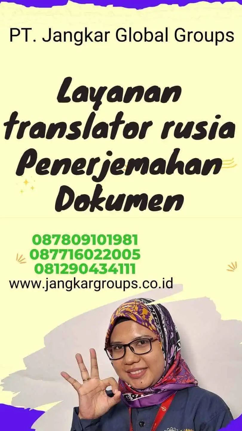 Layanan translator rusia Penerjemahan Dokumen