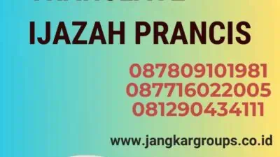 Mengenal Contoh Translate Ijazah Prancis