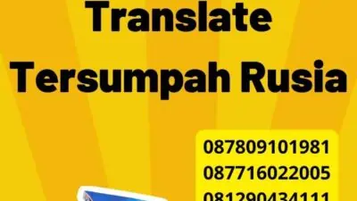 Mengenal Layanan Jasa Translate Tersumpah Rusia