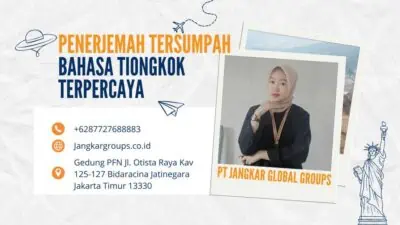 Penerjemah Tersumpah Bahasa Tiongkok Terpercaya