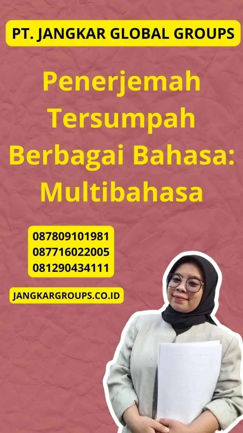 Penerjemah Tersumpah Berbagai Bahasa: Multibahasa