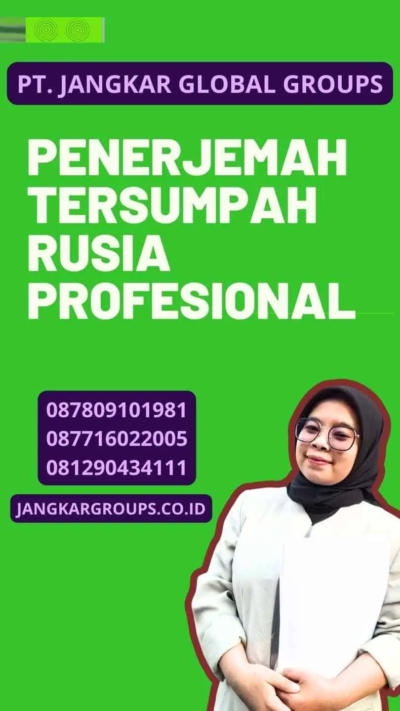 Penerjemah Tersumpah Rusia Profesional