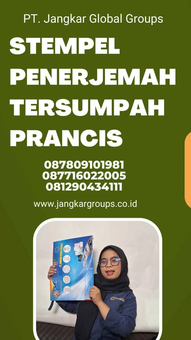 Stempel Penerjemah Tersumpah Prancis