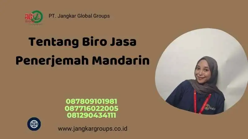 Tentang Biro Jasa Penerjemah Mandarin