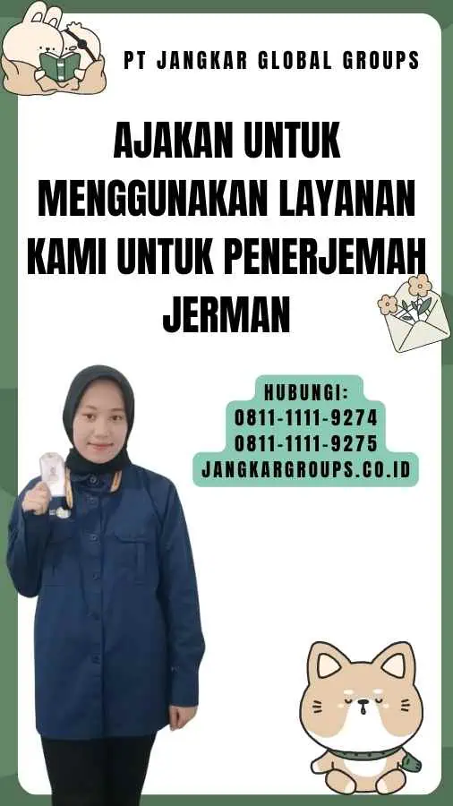 Ajakan untuk Menggunakan Layanan Kami untuk Penerjemah Jerman