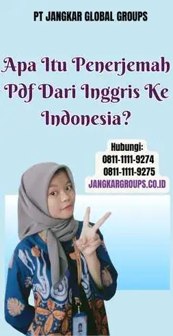 Apa Itu Penerjemah Pdf Dari Inggris Ke Indonesia