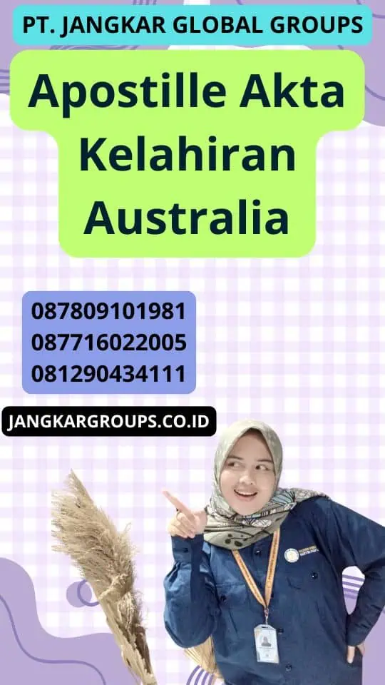 Apostille Akta Kelahiran Australia