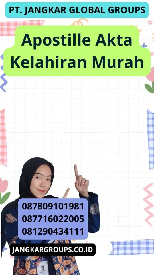 Apostille Akta Kelahiran Murah