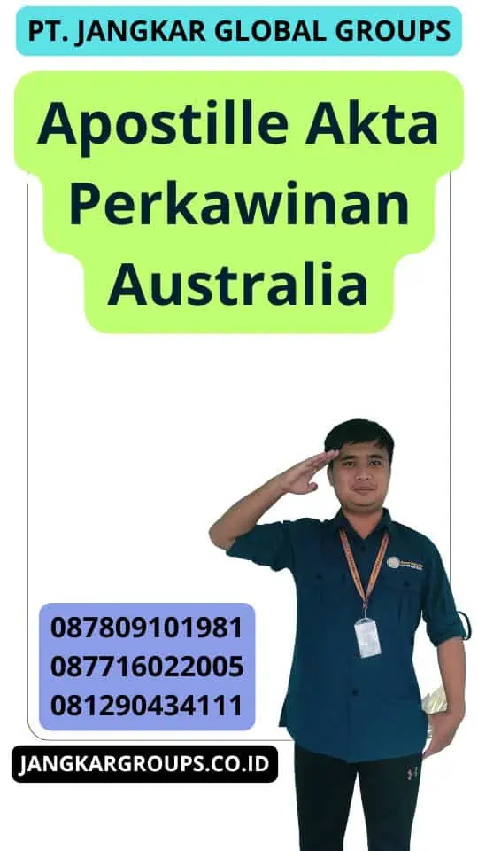 Apostille Akta Perkawinan Australia