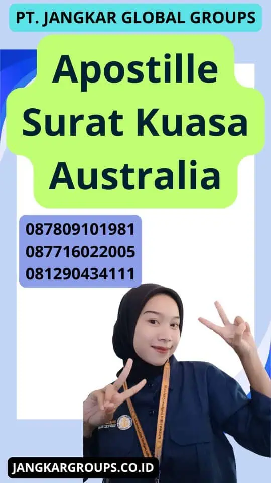 Apostille Surat Kuasa Australia