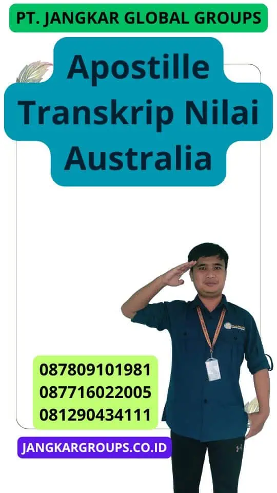 Apostille Transkrip Nilai Australia