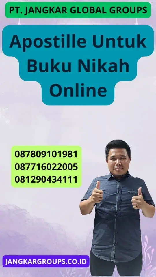 Apostille Untuk Buku Nikah Online