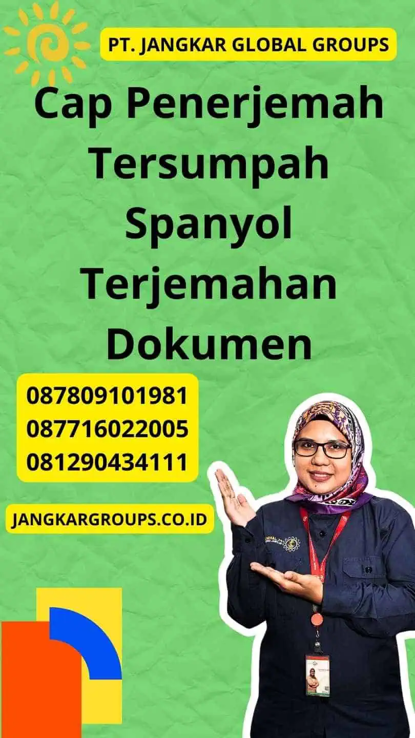 Cap Penerjemah Tersumpah Spanyol Terjemahan Dokumen