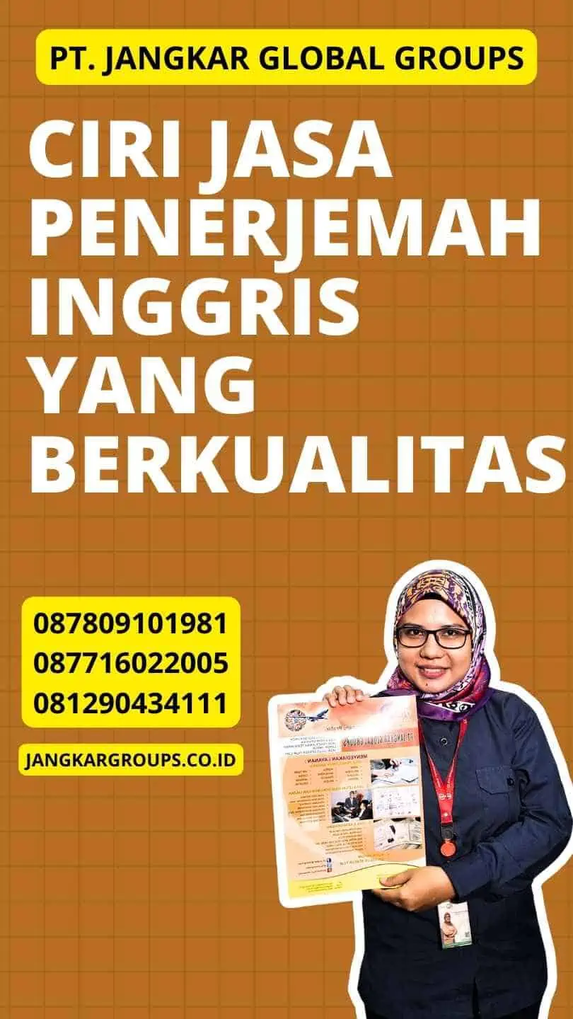 Ciri Jasa Penerjemah Inggris yang Berkualitas