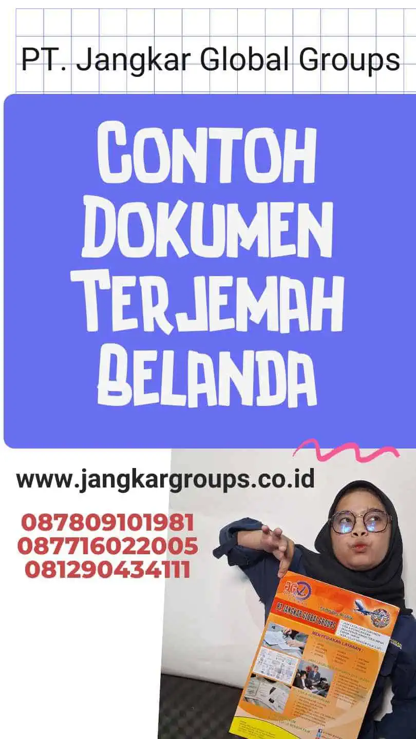 Contoh Dokumen Terjemah Belanda