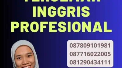 Contoh Dokumen Terjemah Inggris Profesional