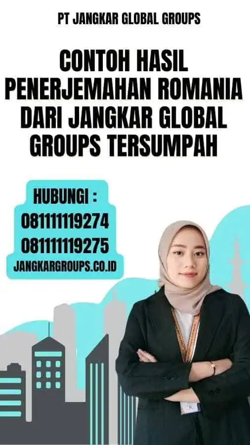 Contoh Hasil Penerjemahan Romania dari Jangkar Global Groups Tersumpah