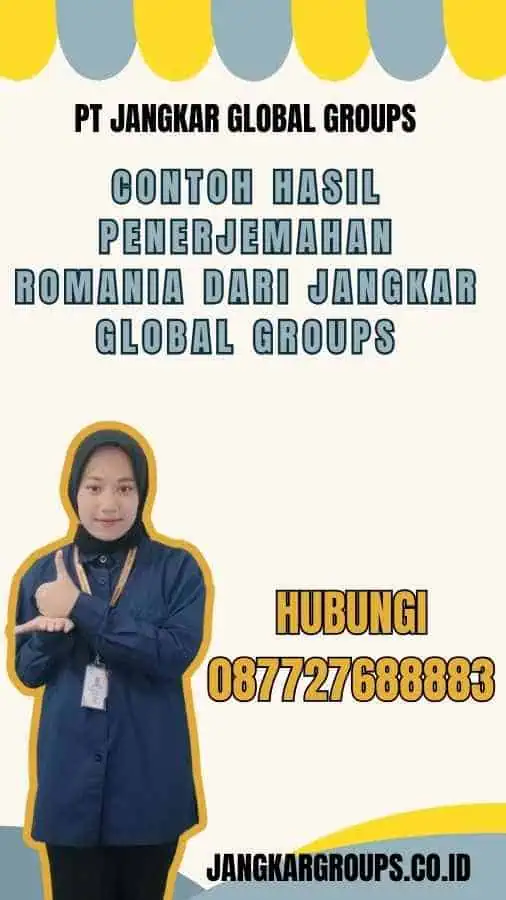 Contoh Hasil Penerjemahan Romania dari Jangkar Global Groups