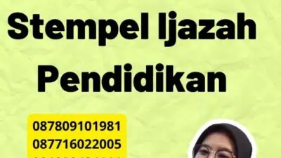 Contoh Legalisir Stempel Ijazah Pendidikan