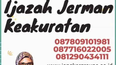 Contoh Translate Ijazah Jerman Keakuratan