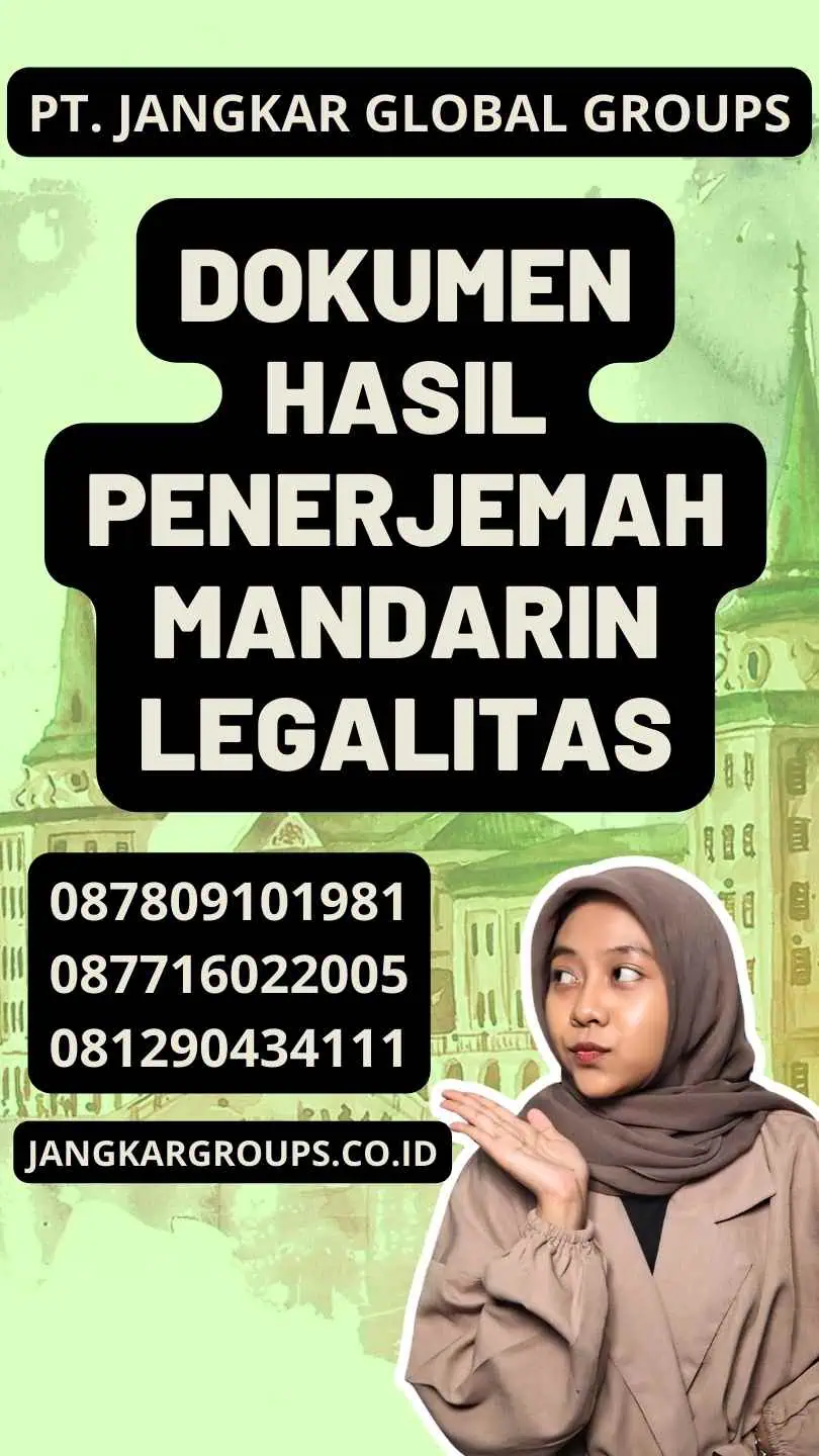 Dokumen Hasil Penerjemah Mandarin Legalitas