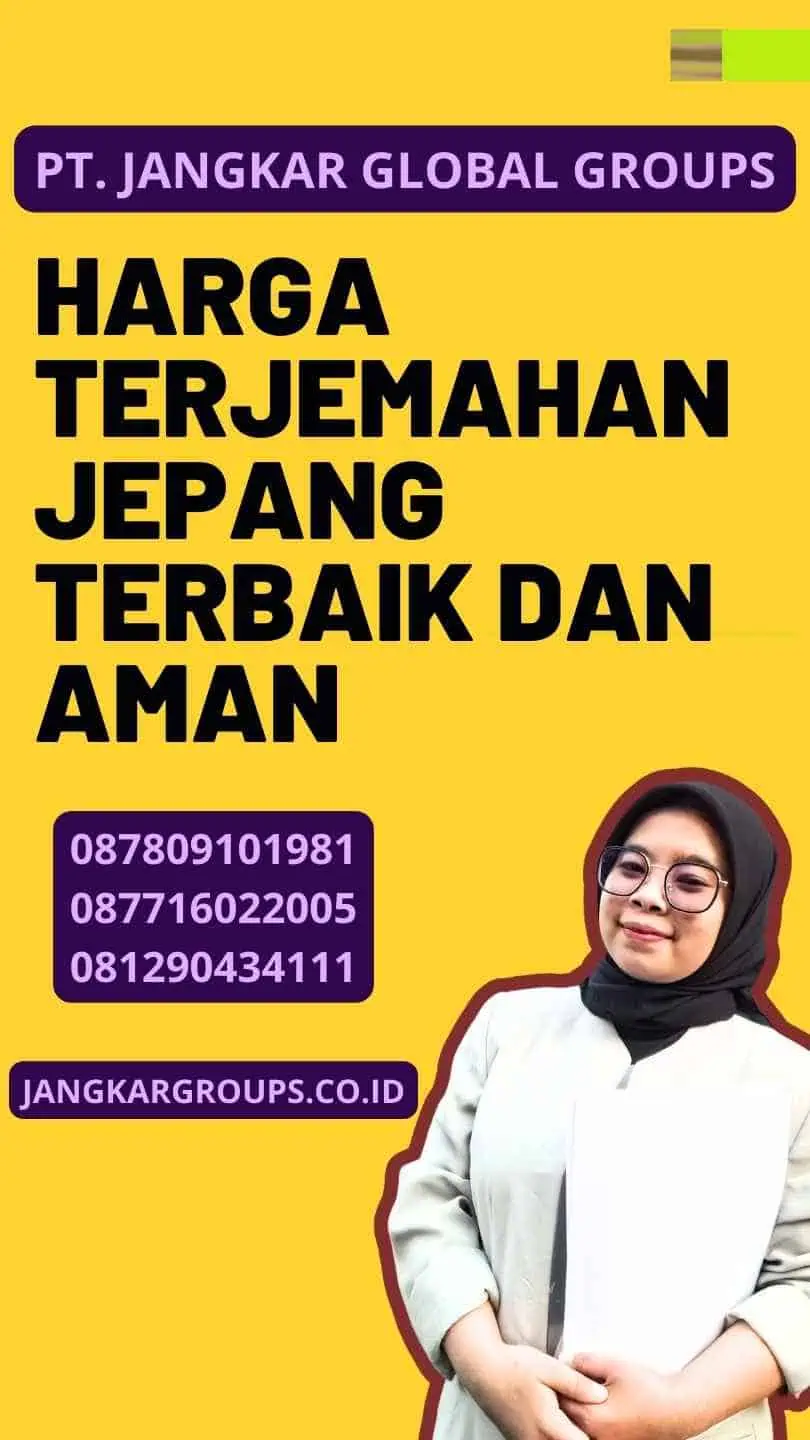 Harga Terjemahan Jepang Terbaik dan Aman