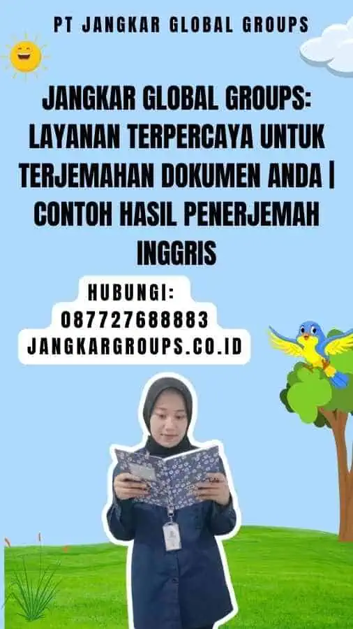 Jangkar Global Groups Layanan Terpercaya untuk Terjemahan Dokumen Anda Contoh Hasil Penerjemah Inggris