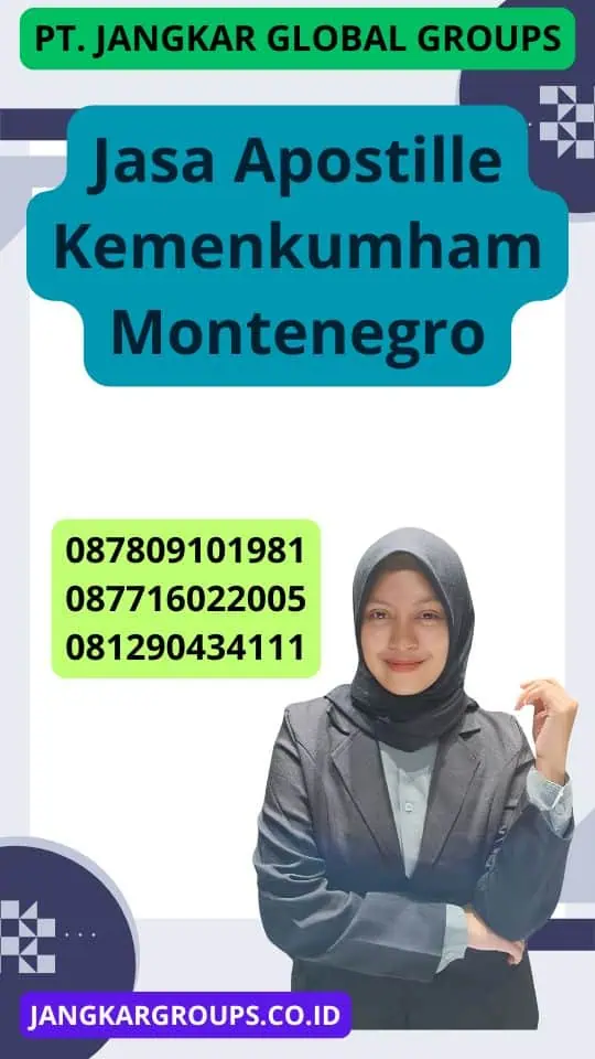 Jasa Apostille Kemenkumham Montenegro