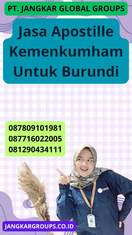 Jasa Apostille Kemenkumham Untuk Burundi