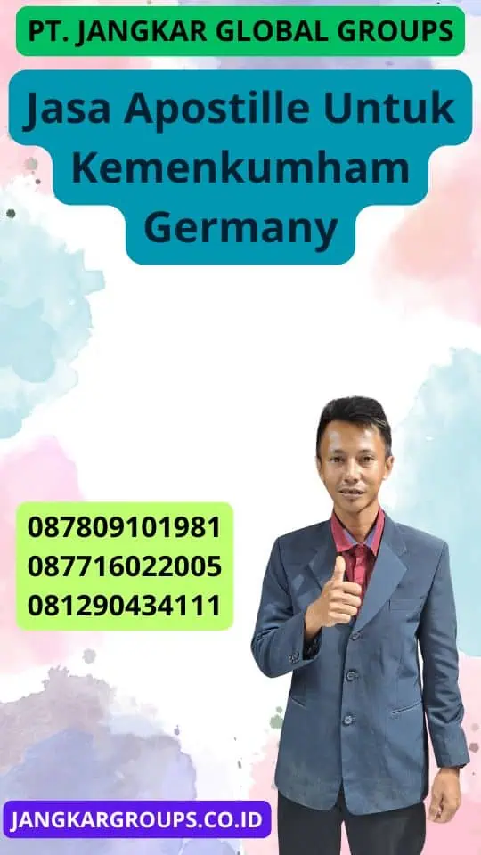 Jasa Apostille Untuk Kemenkumham Germany