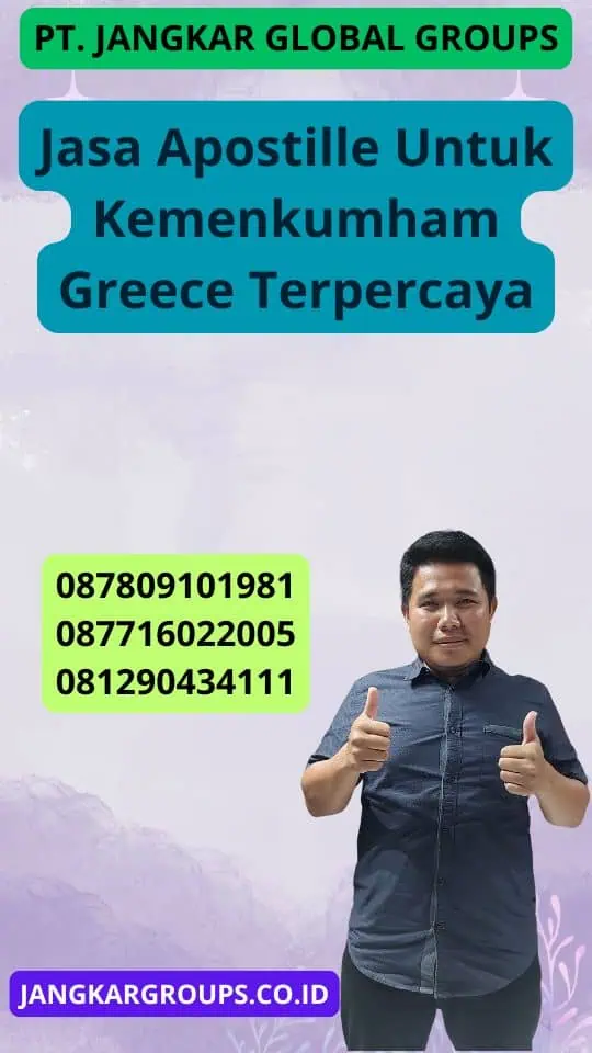 Jasa Apostille Untuk Kemenkumham Greece Terpercaya