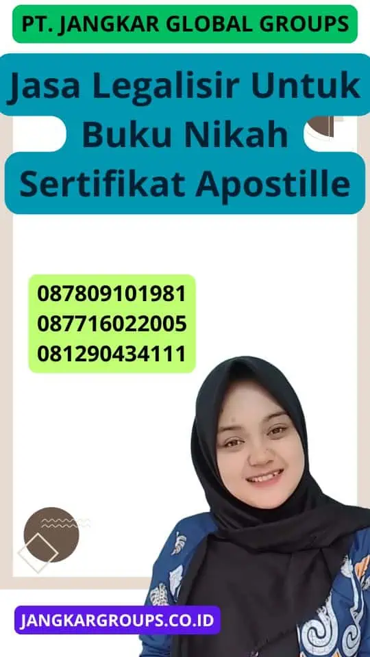 Jasa Legalisir Untuk Buku Nikah Sertifikat Apostille