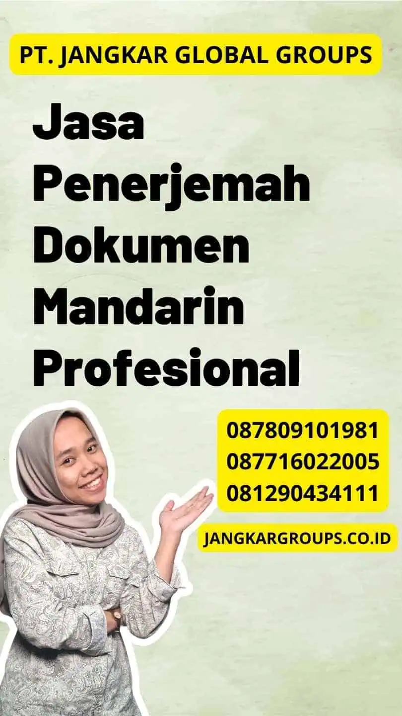 Jasa Penerjemah Dokumen Mandarin Profesional