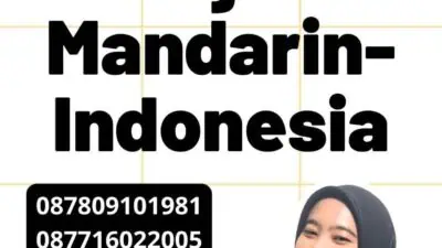 Jasa Penerjemah Mandarin-Indonesia