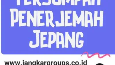 Jasa Tersumpah Penerjemah Jepang