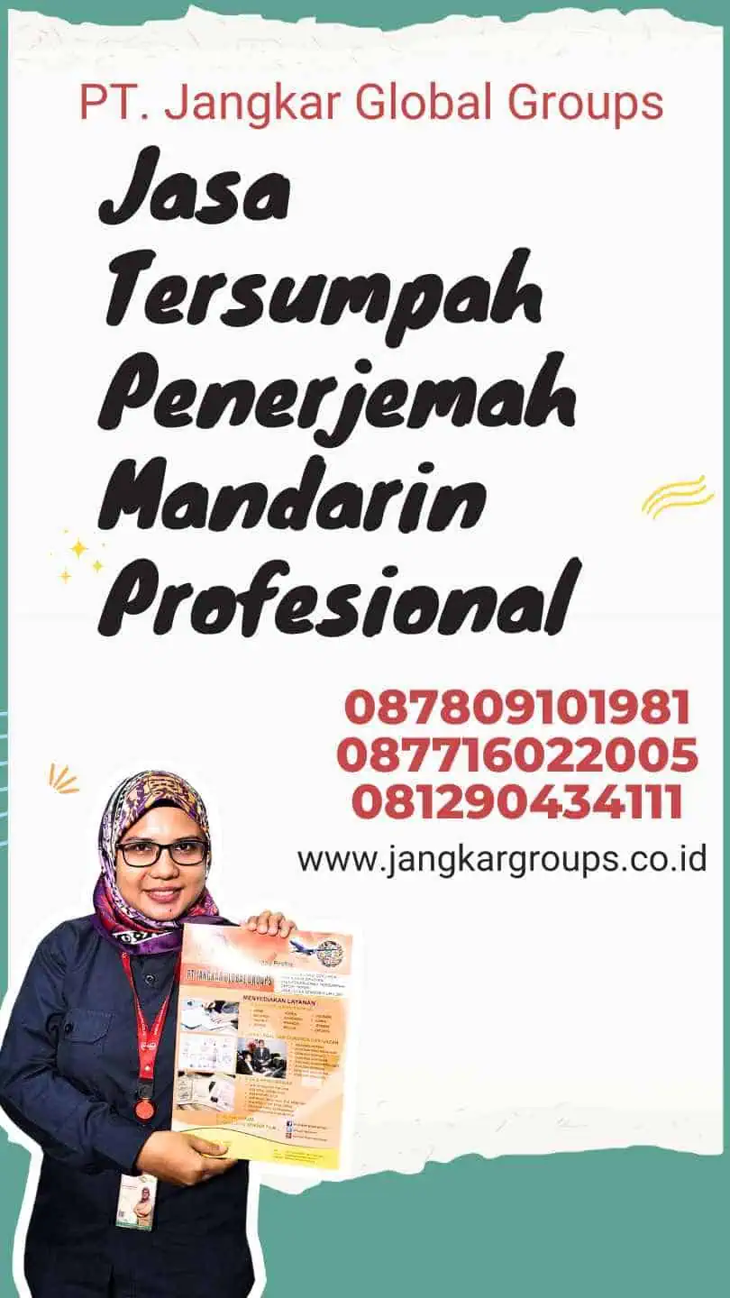 Jasa Tersumpah Penerjemah Mandarin Profesional