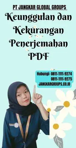 Keunggulan dan Kekurangan Penerjemahan PDF