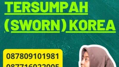 Layanan Terjemah Tersumpah (Sworn) Korea