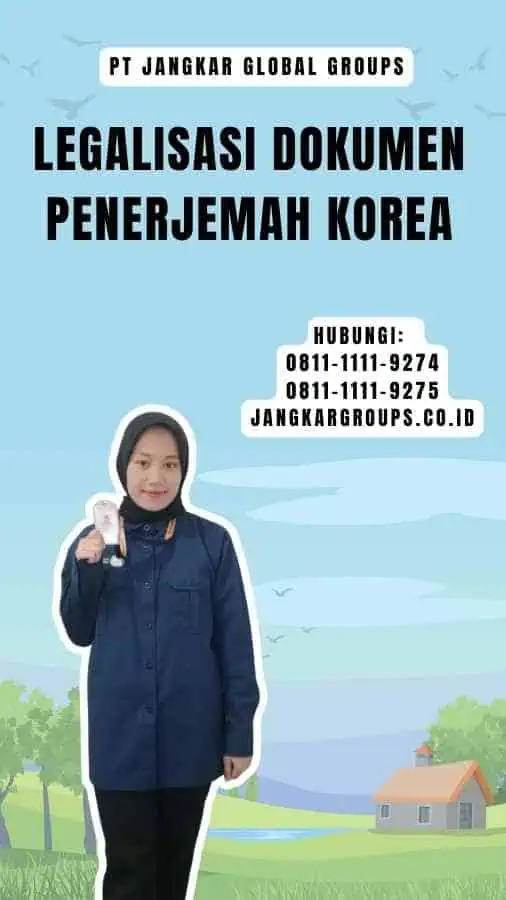 Legalisasi Dokumen Penerjemah Korea