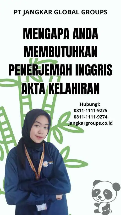 Mengapa Anda Membutuhkan Penerjemah Inggris Akta Kelahiran