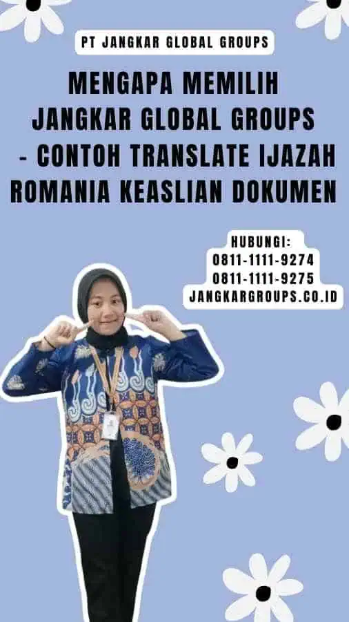 Mengapa Memilih Jangkar Global Groups - Contoh Translate Ijazah Romania Keaslian Dokumen