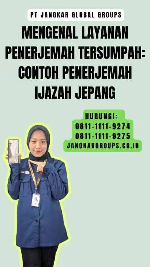 Mengenal Layanan Penerjemah Tersumpah Contoh Penerjemah Ijazah Jepang