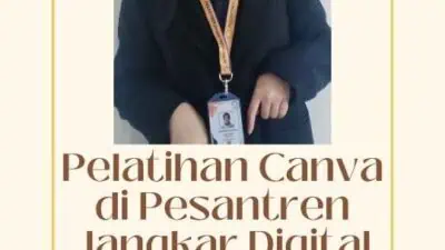 Pelatihan Canva di Pesantren Jangkar Digital Galunggung