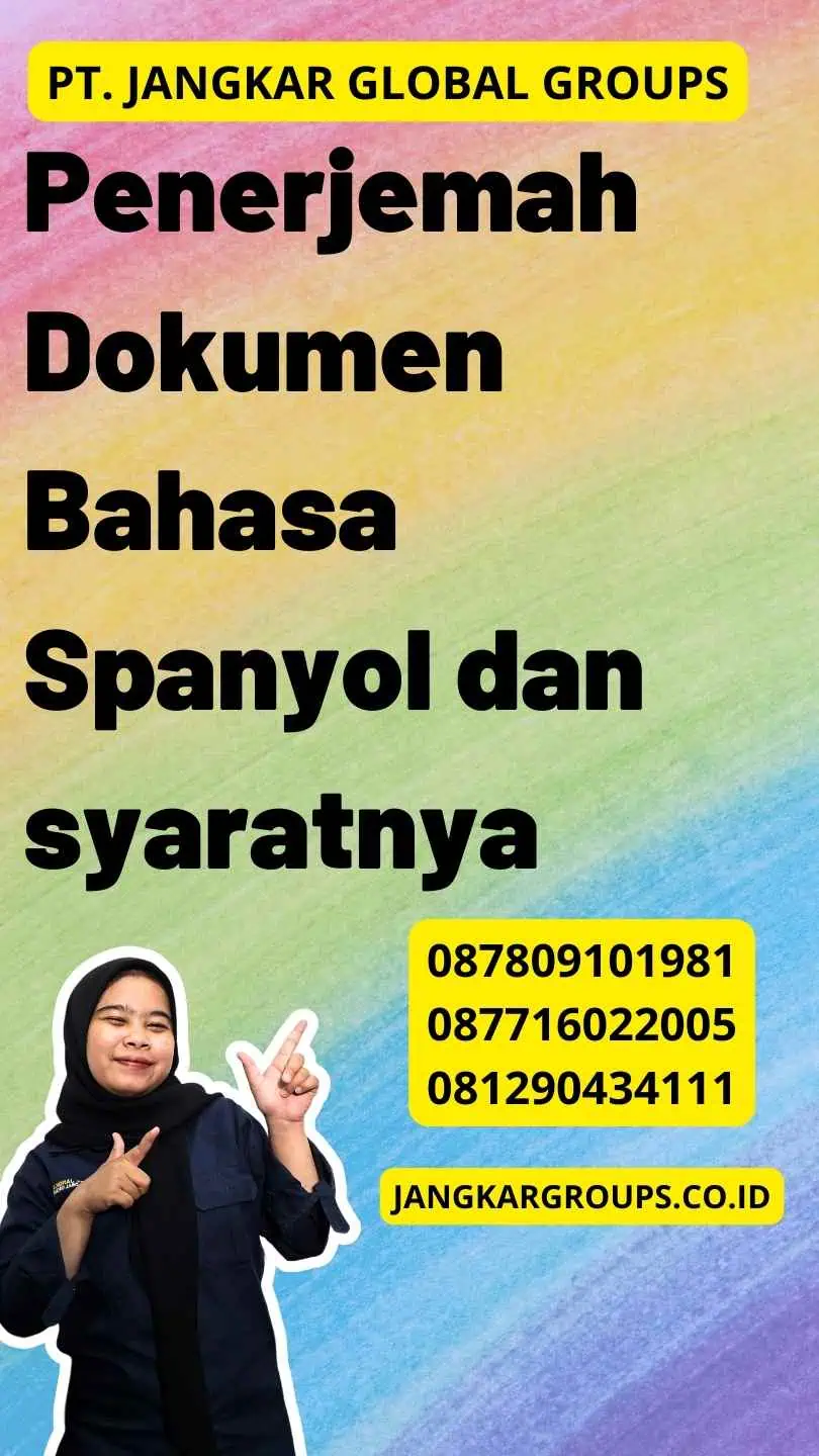 Penerjemah Dokumen Bahasa Spanyol dan syaratnya