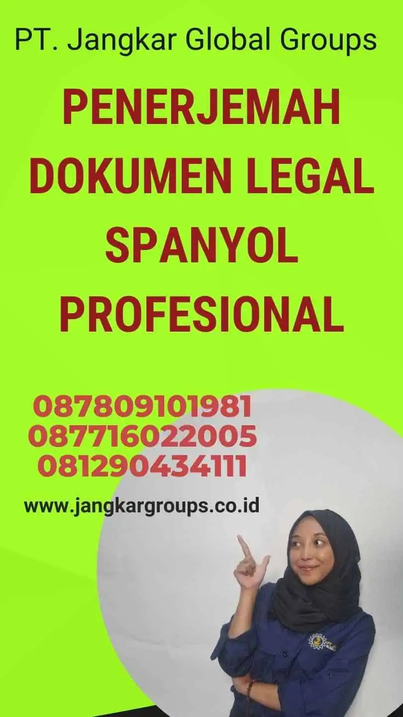 Penerjemah Dokumen Legal Spanyol Profesional